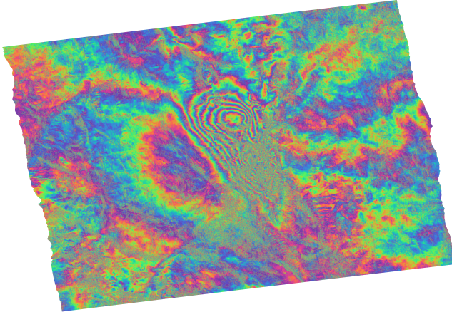 Differential S1 TOPS interferogram (S1A_20160815-S1A_20160827) from ascending orbit 117