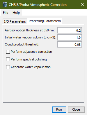 Atmospheric Correction Parameters