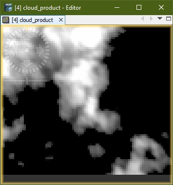Result of cloud labeling using spectral unmixing