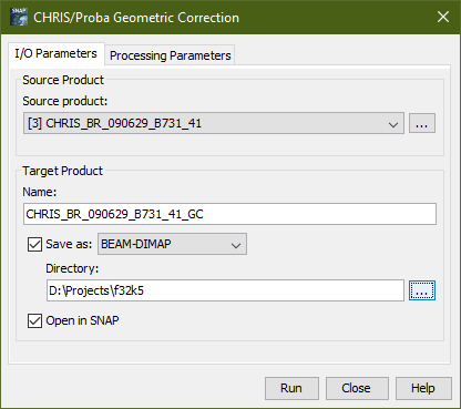 Geometric Correction Dialog