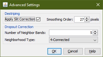 Noise Reduction Advanced Settings