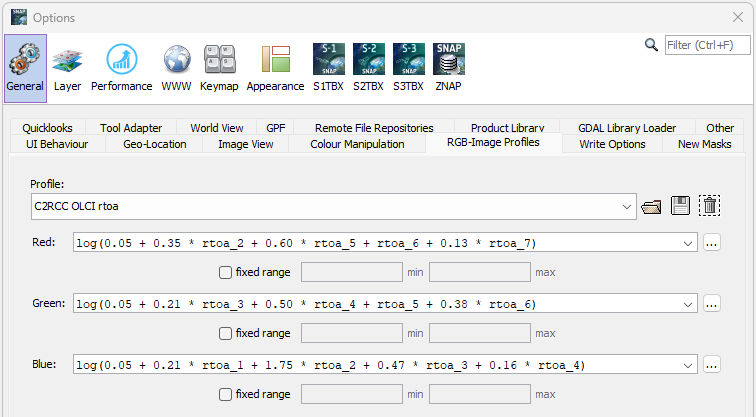 RGB-Image Profiles